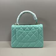 Kitlife Chanel Trendy With Top Handle Bag Green 17x25x12cm - 6
