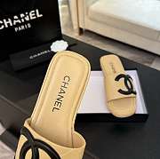 Kitlife Chanel Classic Vintage Slippers Beige - 5