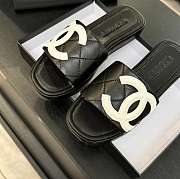 Kitlife Chanel Classic Vintage Slippers Black & White - 3