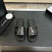 Kitlife Chanel Classic Vintage Slippers Full Black - 1