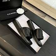 Kitlife Chanel Classic Vintage Slippers Full Black - 4