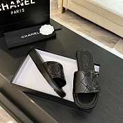Kitlife Chanel Classic Vintage Slippers Full Black - 3