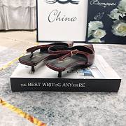 Kitlife Saint Laurent Vendome Slingback Pumps Burgundy Patent Leather  - 6