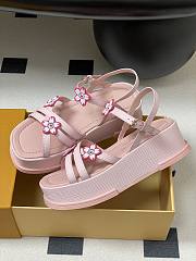 Kitlife Louis Vuitton x TM Maya Platform Sandals Pink - 6