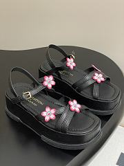 Kitlife Louis Vuitton x TM Maya Platform Sandals Black - 1