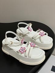 Kitlife Louis Vuitton x TM Maya Platform Sandals White - 1
