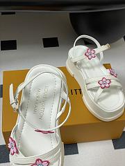 Kitlife Louis Vuitton x TM Maya Platform Sandals White - 5