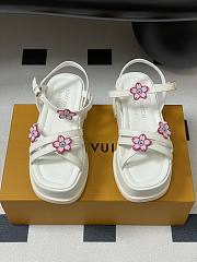 Kitlife Louis Vuitton x TM Maya Platform Sandals White - 4