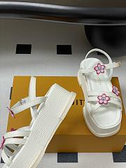 Kitlife Louis Vuitton x TM Maya Platform Sandals White - 2