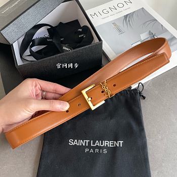 Kitlife YSL Belt in Brown 3cm