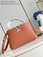 Kitlife Louis Vuitton Capucines Bag Brown M14176 17.3x9x27cm  - 1