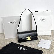 Kitlife Celine Trome Shoulder Bag Black 120553 24x8x11.5cm - 1