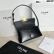Kitlife Celine Trome Shoulder Bag Black 120553 24x8x11.5cm - 4