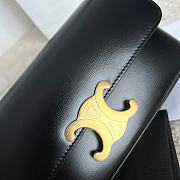 Kitlife Celine Trome Shoulder Bag Black 120553 24x8x11.5cm - 3