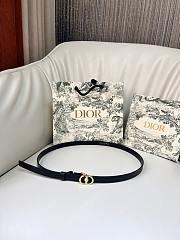 Kitlife Dior 30 Montaigne Jolie Belt Black Smooth Calfskin 1.5cm - 1