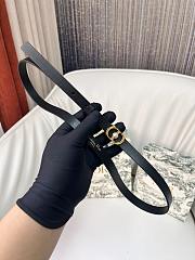 Kitlife Dior 30 Montaigne Jolie Belt Black Smooth Calfskin 1.5cm - 5