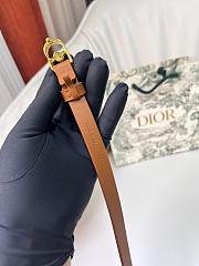 Kitlife Dior 30 Montaigne Jolie Belt Brown Smooth Calfskin 1.5cm - 2