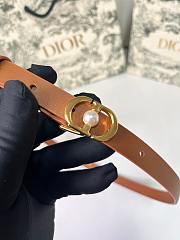 Kitlife Dior 30 Montaigne Jolie Belt Brown Smooth Calfskin 1.5cm - 3