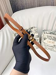 Kitlife Dior 30 Montaigne Jolie Belt Brown Smooth Calfskin 1.5cm - 5