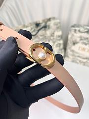 Kitlife Dior 30 Montaigne Jolie Belt Beige Smooth Calfskin 1.5cm - 2