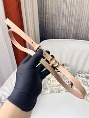 Kitlife Dior 30 Montaigne Jolie Belt Beige Smooth Calfskin 1.5cm - 3