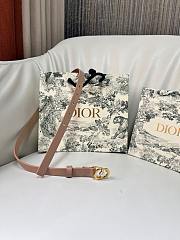 Kitlife Dior 30 Montaigne Jolie Belt Beige Smooth Calfskin 1.5cm - 5