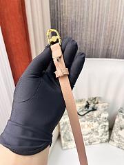 Kitlife Dior 30 Montaigne Jolie Belt Beige Smooth Calfskin 1.5cm - 6