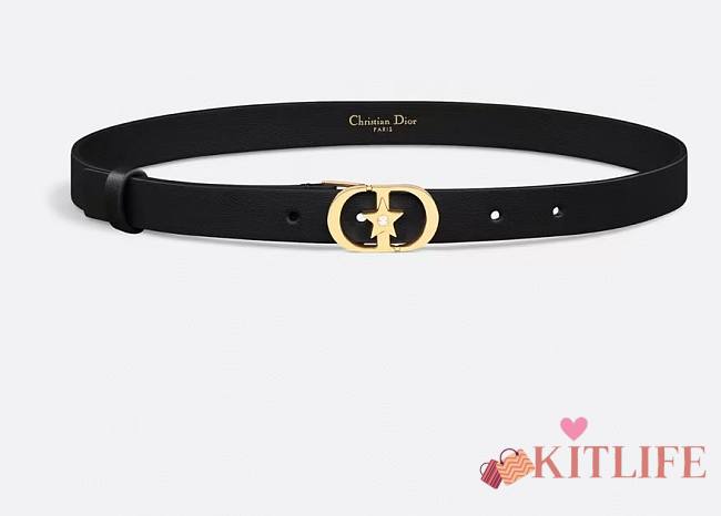 Kitlife Dior Lucky 30 Montaigne Star Belt Black 2cm - 1