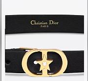 Kitlife Dior Lucky 30 Montaigne Star Belt Black 2cm - 5