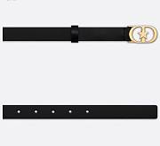 Kitlife Dior Lucky 30 Montaigne Star Belt Black 2cm - 4