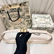 Kitlife Dior Lucky 30 Montaigne Star Belt White 2cm - 1