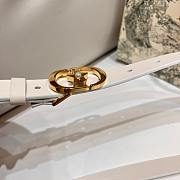 Kitlife Dior Lucky 30 Montaigne Star Belt White 2cm - 5