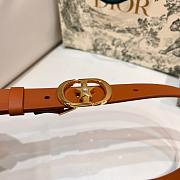 Kitlife Dior Lucky 30 Montaigne Star Belt Brown 2cm - 6