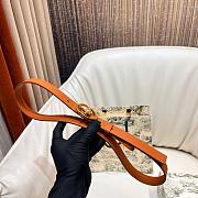 Kitlife Dior Lucky 30 Montaigne Star Belt Brown 2cm - 4