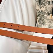 Kitlife Dior Lucky 30 Montaigne Star Belt Brown 2cm - 3