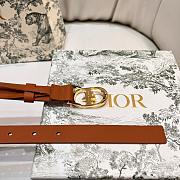 Kitlife Dior Lucky 30 Montaigne Star Belt Brown 2cm - 2