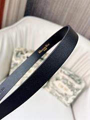 Kitlife Dior Belt Black With White Crystals And White CD Resin Beads 1.8CM - 5