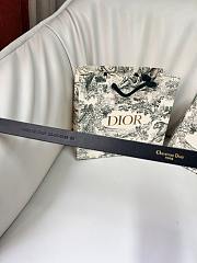 Kitlife Dior Belt Black With White Crystals And White CD Resin Beads 1.8CM - 3
