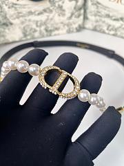 Kitlife Dior Montaigne Pearls Belt Black 1.5cm - 6