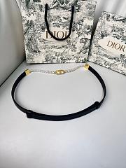 Kitlife Dior Montaigne Pearls Belt Black 1.5cm - 2