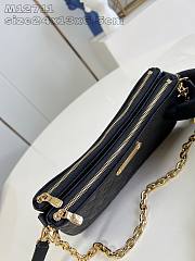 Kitlife Louis Vuitton Liv Pochette Bag Black M83301 24.5x13.5x6.5cm - 5
