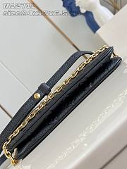 Kitlife Louis Vuitton Liv Pochette Bag Black M83301 24.5x13.5x6.5cm - 4
