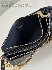 Kitlife Louis Vuitton Liv Pochette Bag Black M83301 24.5x13.5x6.5cm - 3