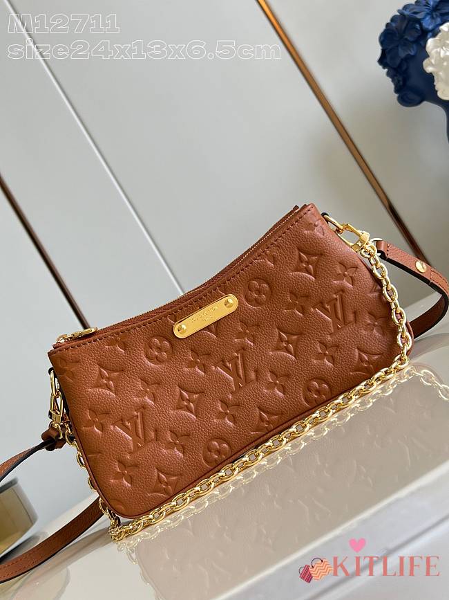 Kitlife Louis Vuitton Liv Pochette Bag Brown M11916 24.5x13.5x6.5cm - 1