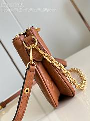 Kitlife Louis Vuitton Liv Pochette Bag Brown M11916 24.5x13.5x6.5cm - 2