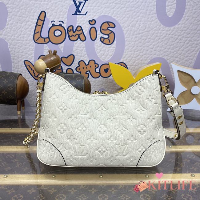 Kitlife Louis Vuitton Boulogne Bag Off-White Monogram Empreinte M12930 29x16x9.5cm  - 1