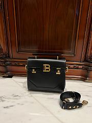 Kitlife Balmain Bbuzz 23 Calfskin Leather Shoulder Bag Black 23x20x11cm - 1