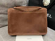 Kitlife Chanel Brown Nubuck Leather Natural Beautiful Flap Bag 34x25x10cm - 5