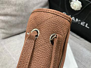 Kitlife Chanel Brown Nubuck Leather Natural Beautiful Flap Bag 34x25x10cm - 4