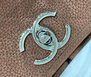 Kitlife Chanel Brown Nubuck Leather Natural Beautiful Flap Bag 34x25x10cm - 2